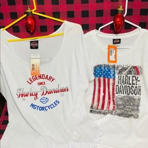 2-size XL women’s Harley Davidson tops